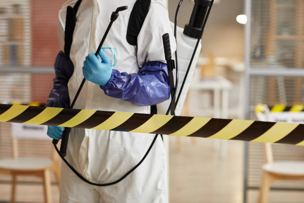 Professional Biohazard Cleanup technician working in Parker City, IN